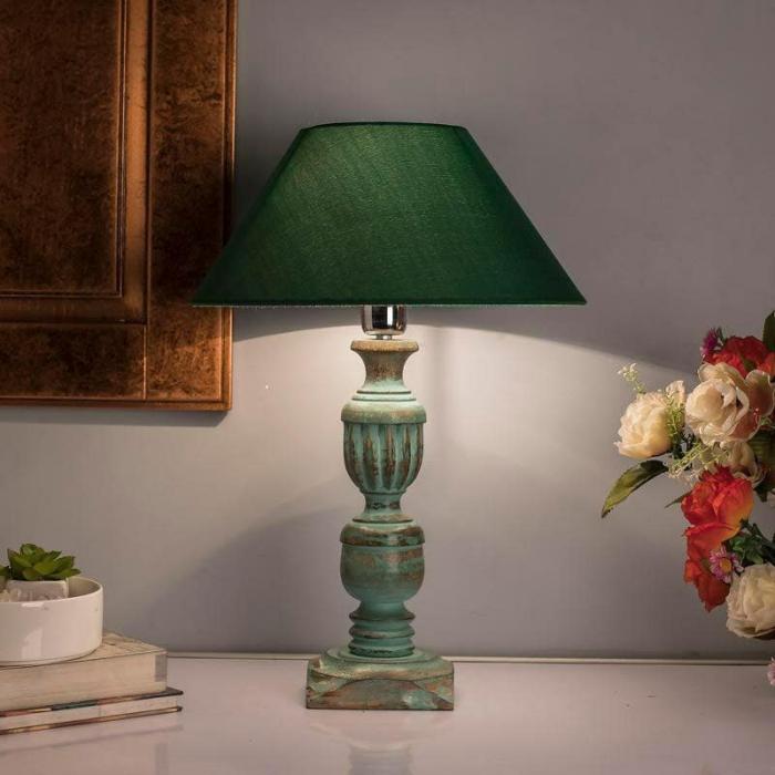 Fionna Carved Table Lamp  |   Table Lamps Lamps & Lighting Blue, Green