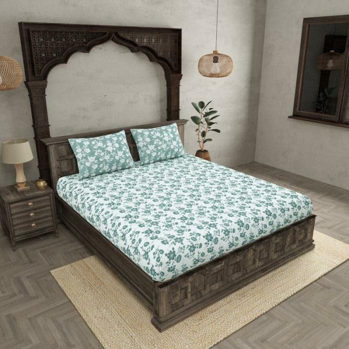 Flemi Bloom Bedsheet  |   Floral Bedsheets Bedsheets Floral Bedsheets