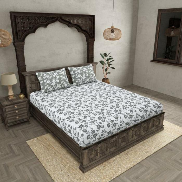 Flemi Bloom Bedsheet  |   Floral Bedsheets Bedsheets Floral Bedsheets