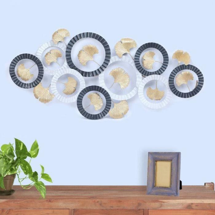 Floral Loop Wall Decor  |   Wall Accents Wall Accents Gold, White