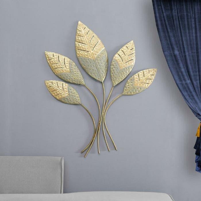 Florus Leaf Wall Decor  |   Wall Accents Wall Accents Gold