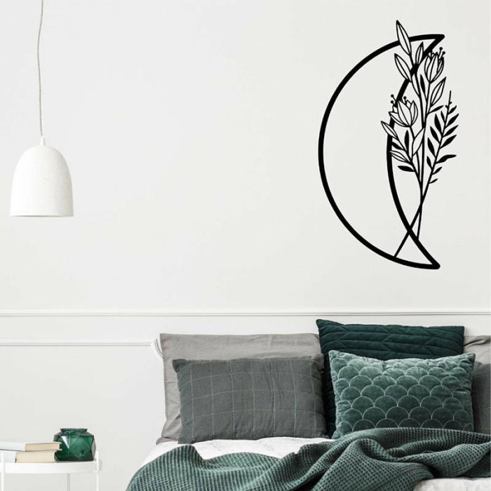 Flower Moon Wall Art  |   Wall Accents Wall Accents Black