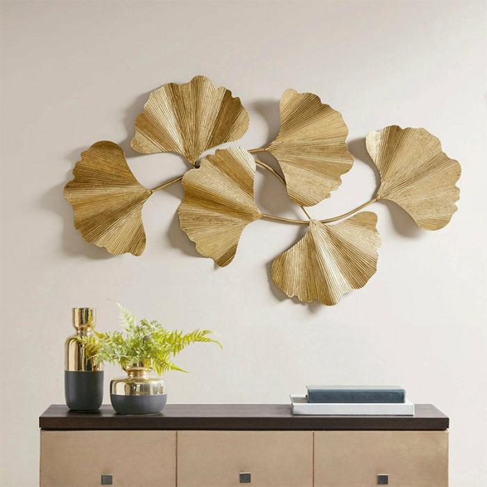 Flueristic Charme Wall Accent  |   Wall Accents Wall Accents Gold