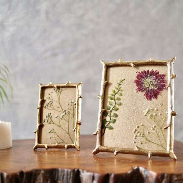 Foliyage Table Photo Frame – Set Of Two  |   Photo-Frames Photo-Frames Gold