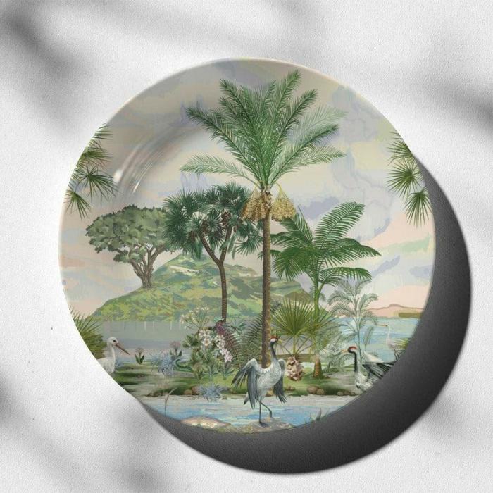 Forest Landscape Wall Plate  |   Wall Plates Wall Decor Multicolor