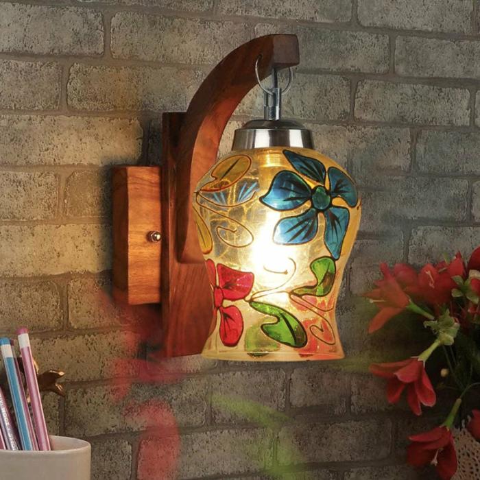 Fumo Floral Mosaic Wall Lamp  |   Wall Lamps Lamps & Lighting Multicolor