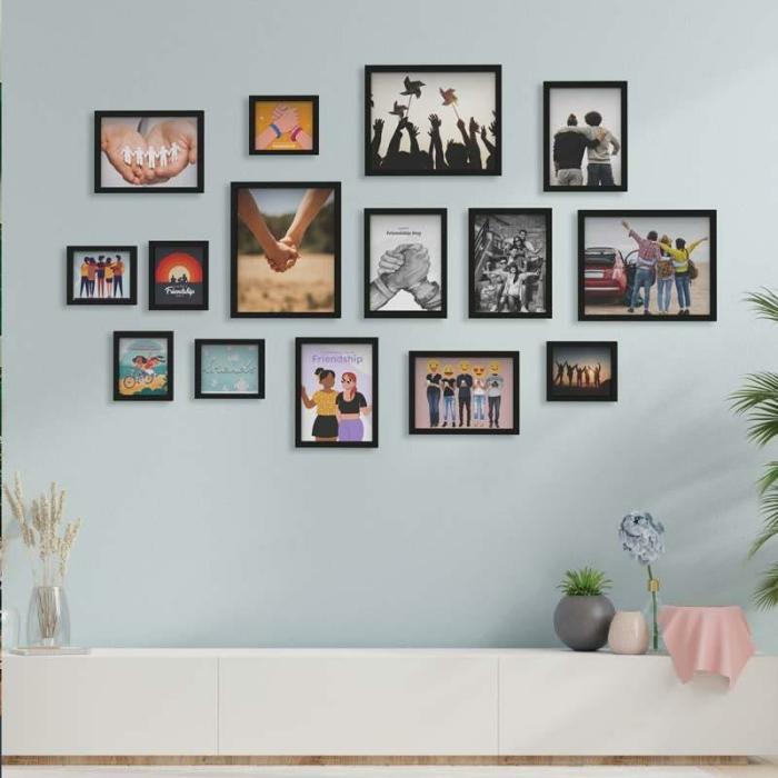 Gallerina Photo Frame Collage – Set Of Fifteen  |   Photo-Frames Photo-Frames Black