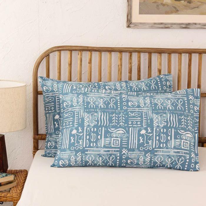 Gamathi Pillow  |   Pillow & Bolsters Covers Bedding Blue