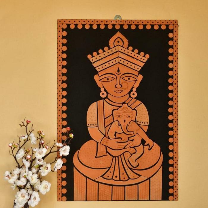 Ganesh Janani Wall Art  |   Wall Art & Paintings Wall Art & Paintings Brown, Black