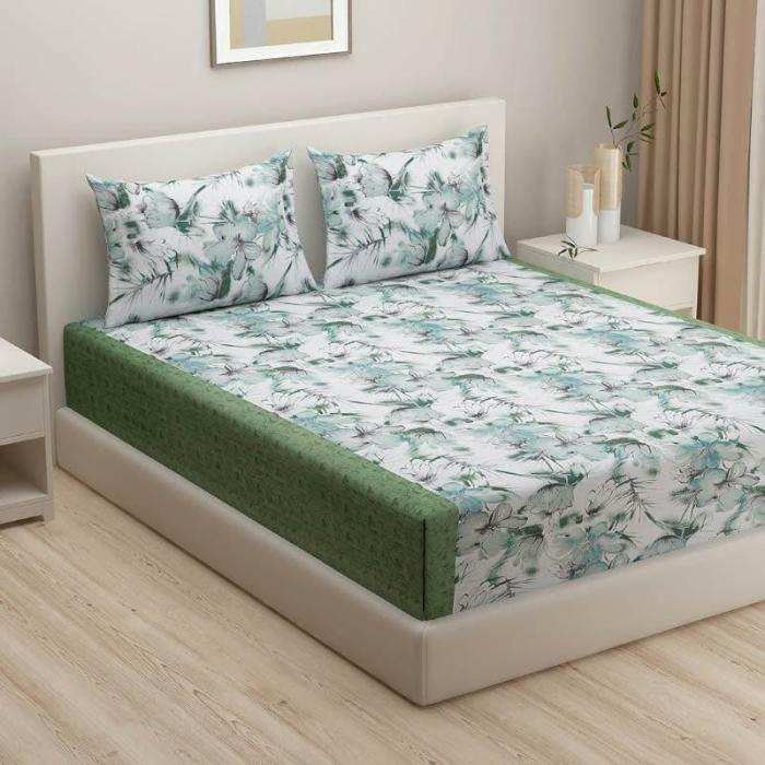 Garden Glow Bedsheet  |   Floral Bedsheets Bedsheets Floral Bedsheets