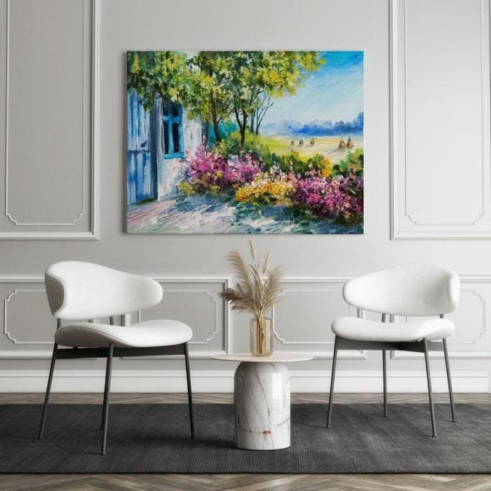 Garden Near The House Painting  |   Wall Art & Paintings Wall Art & Paintings Multicolor