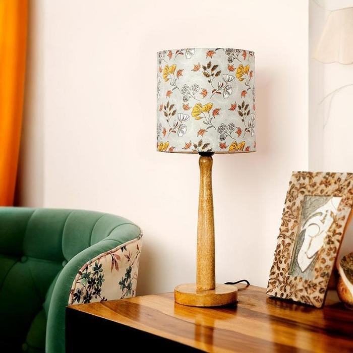 Gardenia Aura Classy Wooden Stand Table Lamp  |   Table Lamps Lamps & Lighting Multicolor