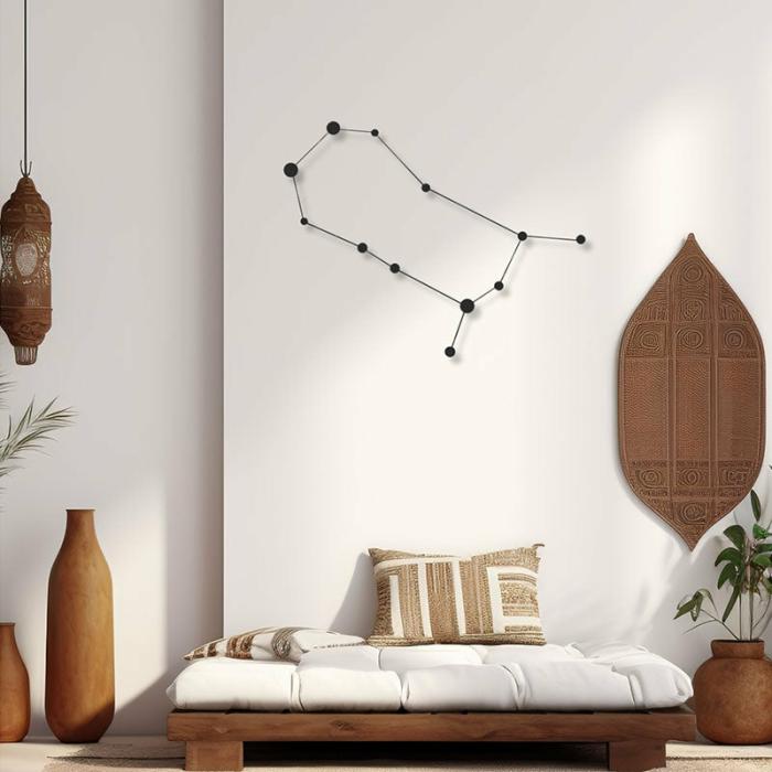 Gemini Constellation Wall Art  |   Wall Accents Wall Accents Black