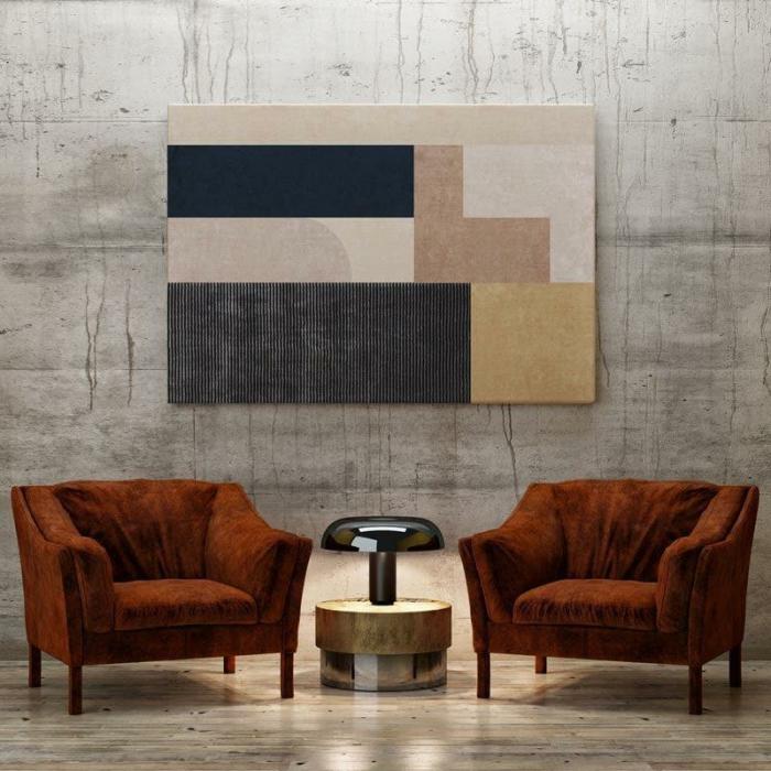 Geometric Polygon Art Painting  |   Wall Art & Paintings Wall Art & Paintings Brown, Grey