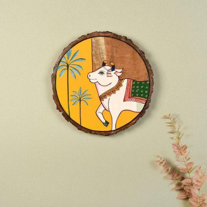 Glory Cow Wall Plate  |   Wall Plates Wall Decor Multicolor