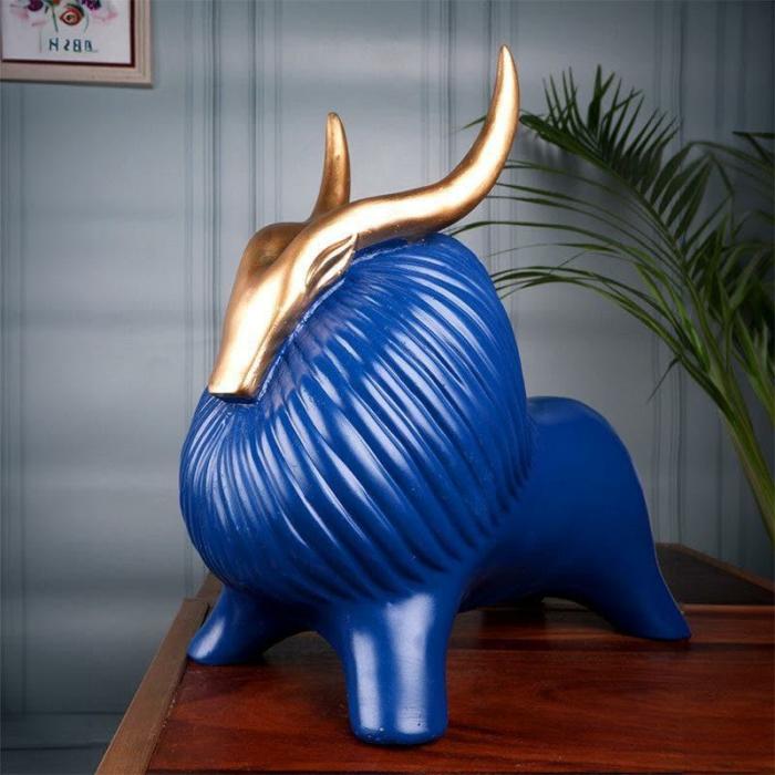 Glumpy The Yak Showpiece  |   Showpieces Showpieces Blue, Gold