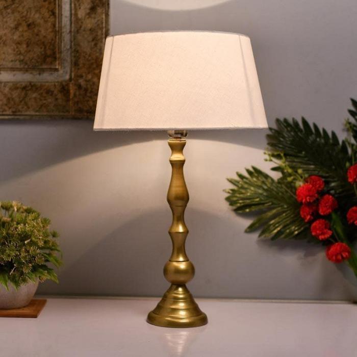 Graceful Gleam Gold Table Lamp  |   Table Lamps Lamps & Lighting Gold, White