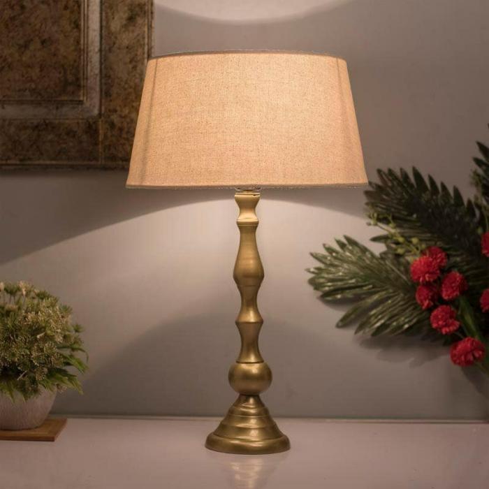 Graceful Gleam Gold Table Lamp  |   Table Lamps Lamps & Lighting Gold, White