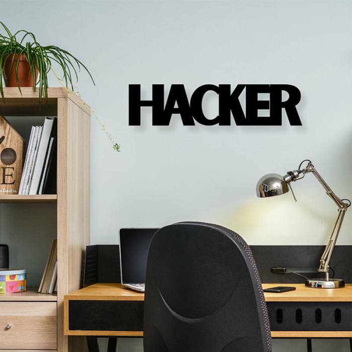 Hacker Typography Wall Art  |   Wall Accents Wall Accents Black