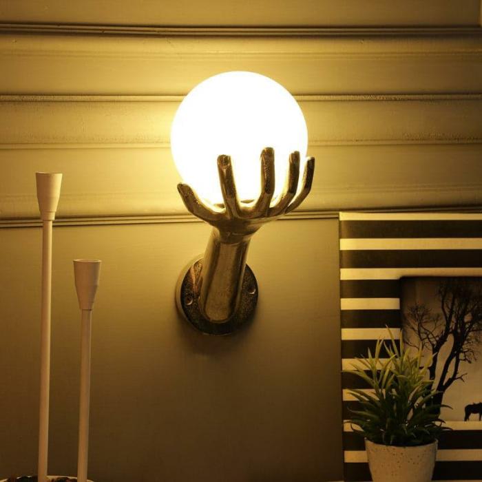 Handful Wall Lamp  |   Wall Lamps Lamps & Lighting Silver