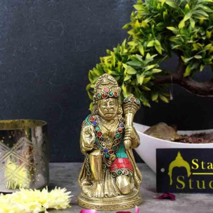 Handpainted Hanuman Idol  |   Showpieces Showpieces Multicolor