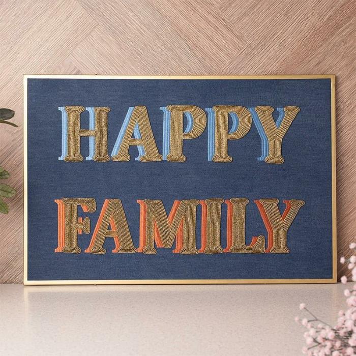 Happy Family Wall Accent  |   Wall Accents Wall Accents Blue