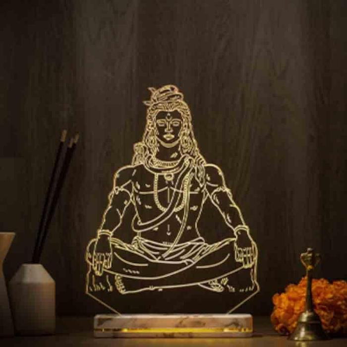 Har Har Mahadev Lamp  |   Table Lamps Lamps & Lighting Table Lamps