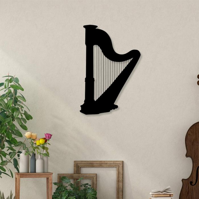 Harp Wall Art  |   Wall Accents Wall Accents Black