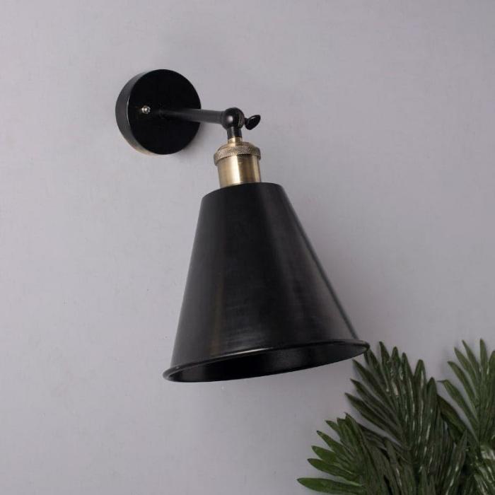 Harpo Cone Wall Lamp  |   Wall Lamps Lamps & Lighting Black, Gold