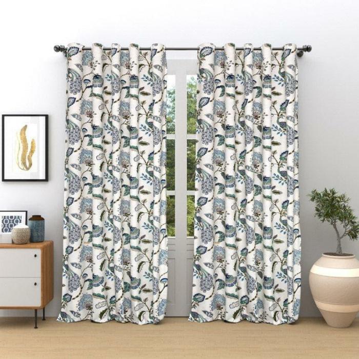 Haruna Curtain – Set Of Two  |   Curtains Curtains Blue