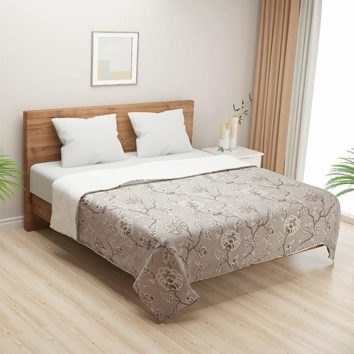 Hilda Floral Dohar  |   Dohars, Razai & Blankets Bedding Brown