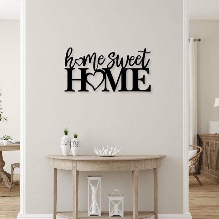 Home Sweet Home Wall Art  |   Wall Accents Wall Accents Black