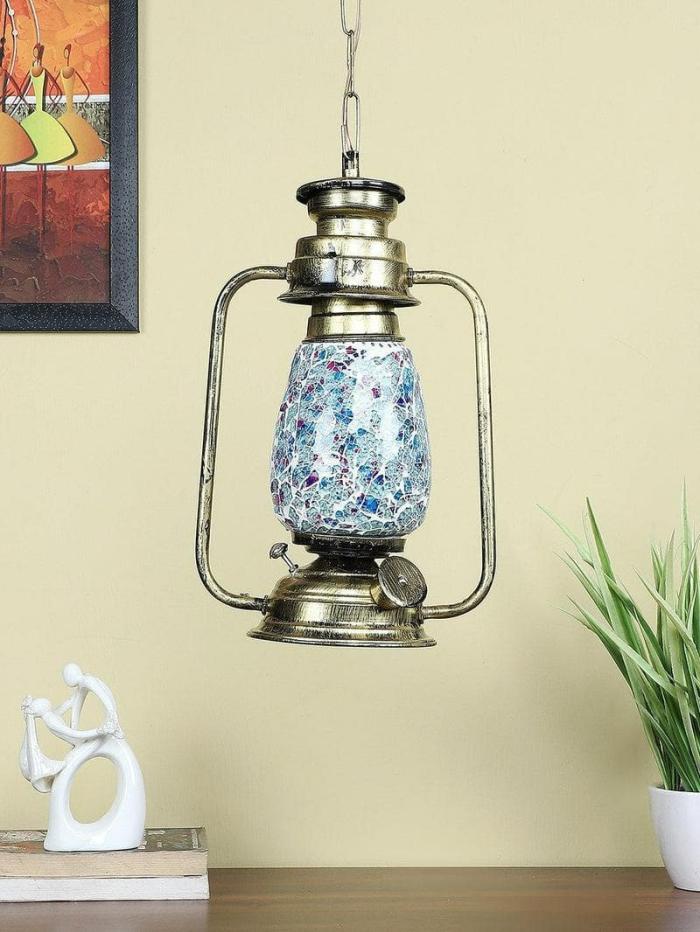 Indigo Mosaic Lantern Lamp  |   Ceiling Lamps Ceiling Lamps Ceiling Lamps