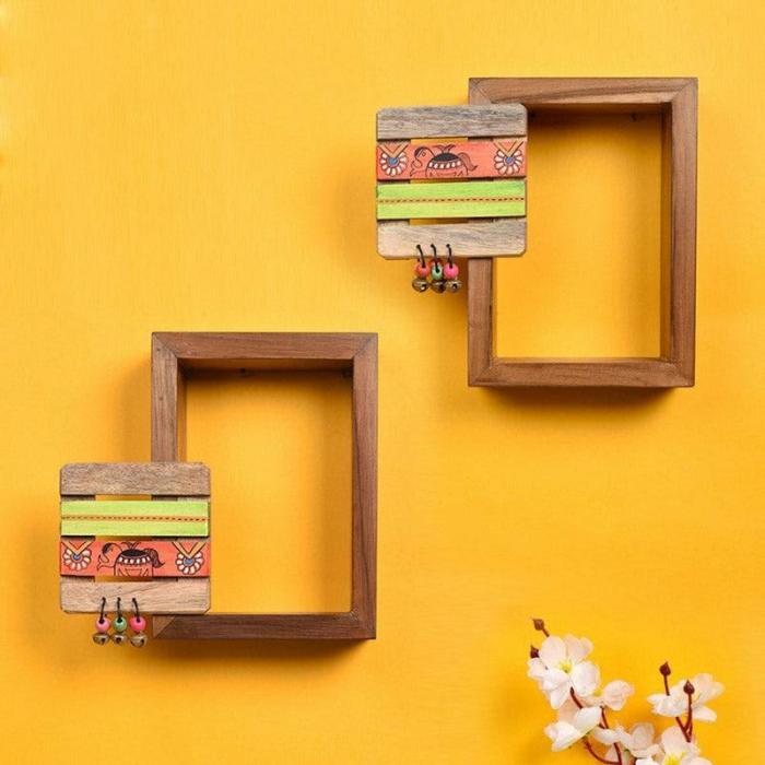 Ione Wall Shelf – Set Of Two  |   Wall Shelves Wall Decor Brown