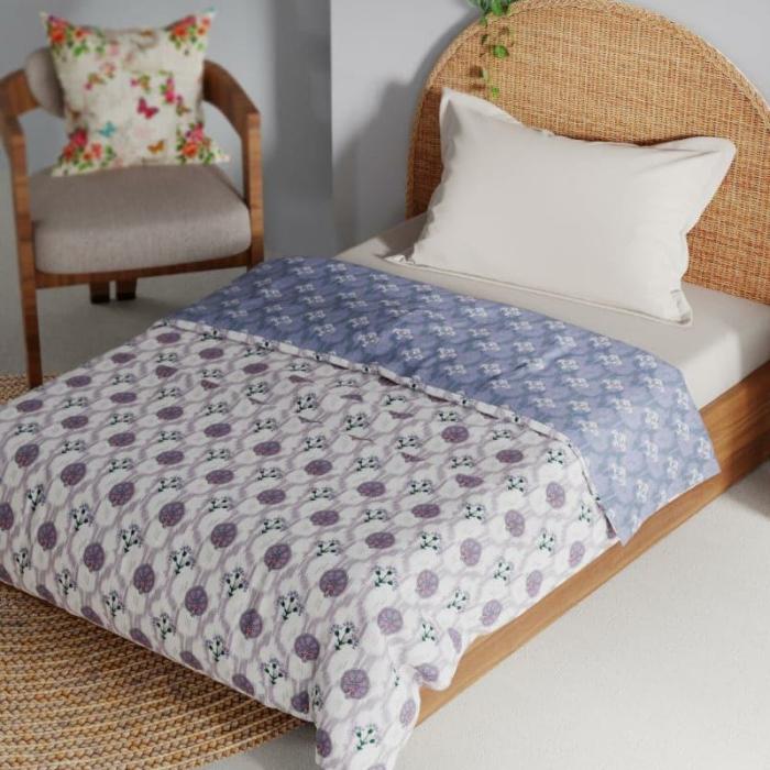 Ivara Ethnic Dohar  |   Dohars, Razai & Blankets Bedding Blue