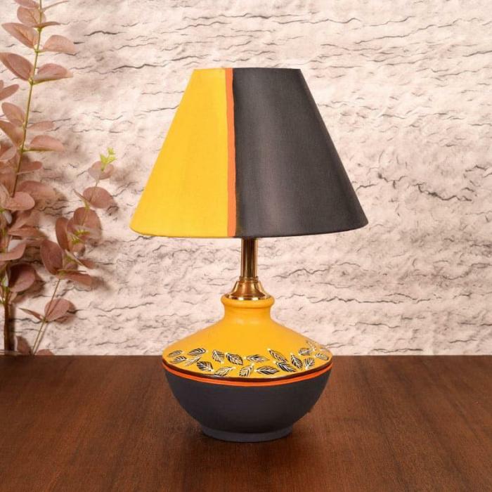 Jericha Terracotta Table Lamp  |   Table Lamps Lamps & Lighting Black