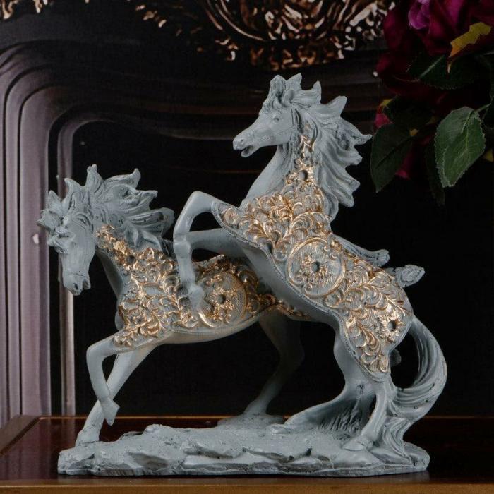 Jolly Colts Showpiece  |   Showpieces Showpieces Grey, Gold