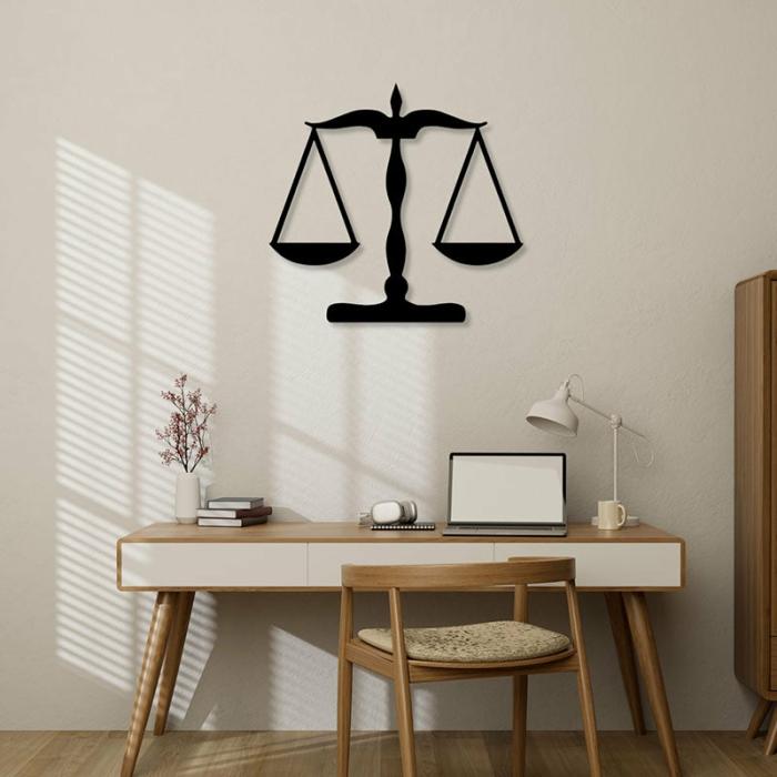 Justice Scale Wall Art  |   Wall Accents Wall Accents Black