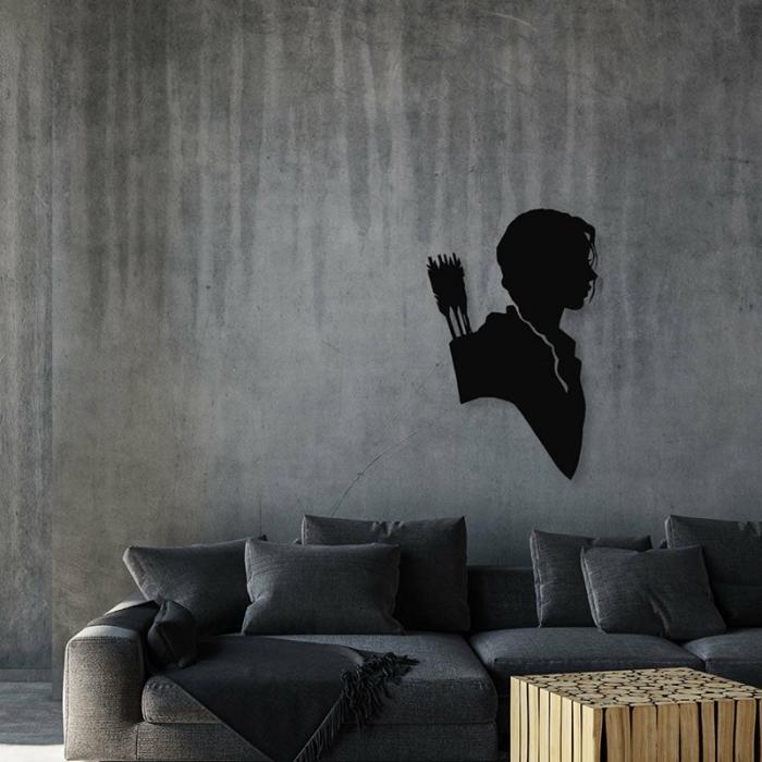 Katniss Hunger Games Wall Art  |   Wall Accents Wall Accents Black