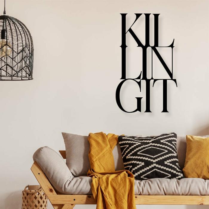 Killing It Typography Wall Art  |   Wall Accents Wall Accents Black