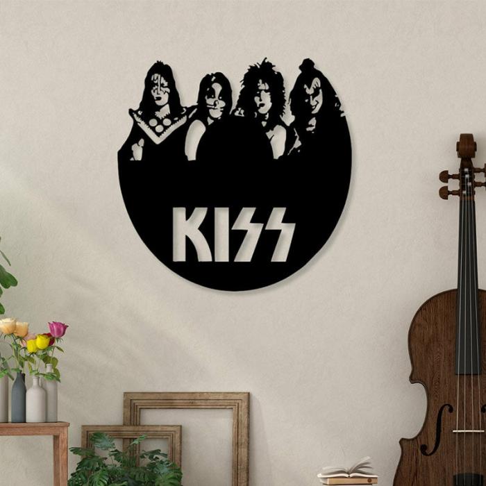 Kiss Wall Art  |   Wall Accents Wall Accents Black