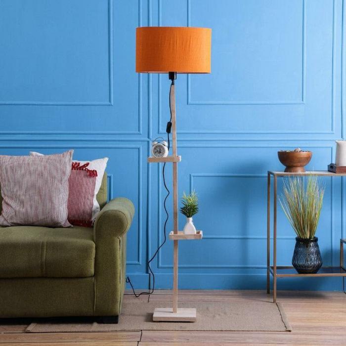 Kyomi Moga Floor Lamp With Shelf  |   Floor Lamps Floor Lamps Floor Lamps