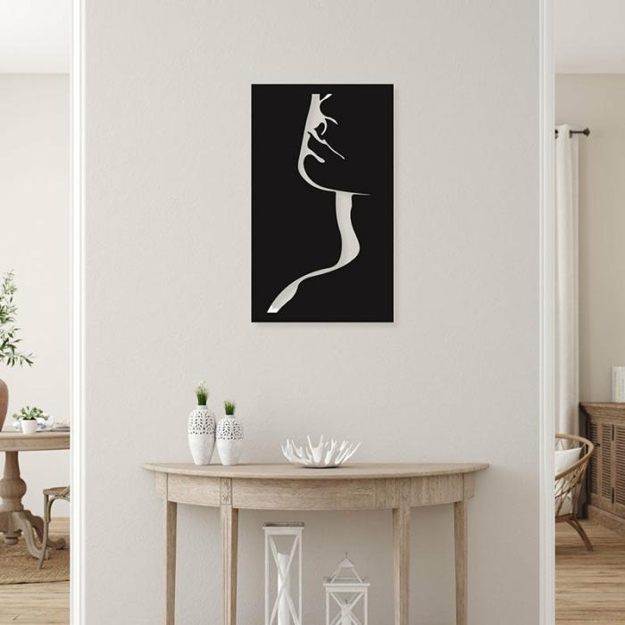 Lady Figure Wall Art  |   Wall Accents Wall Accents Black