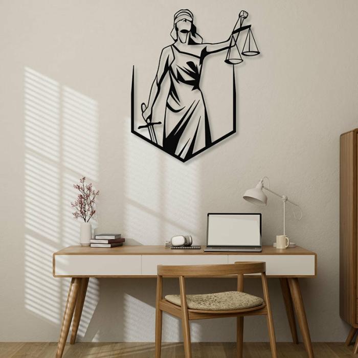 Lady Justice Wall Art  |   Wall Accents Wall Accents Black