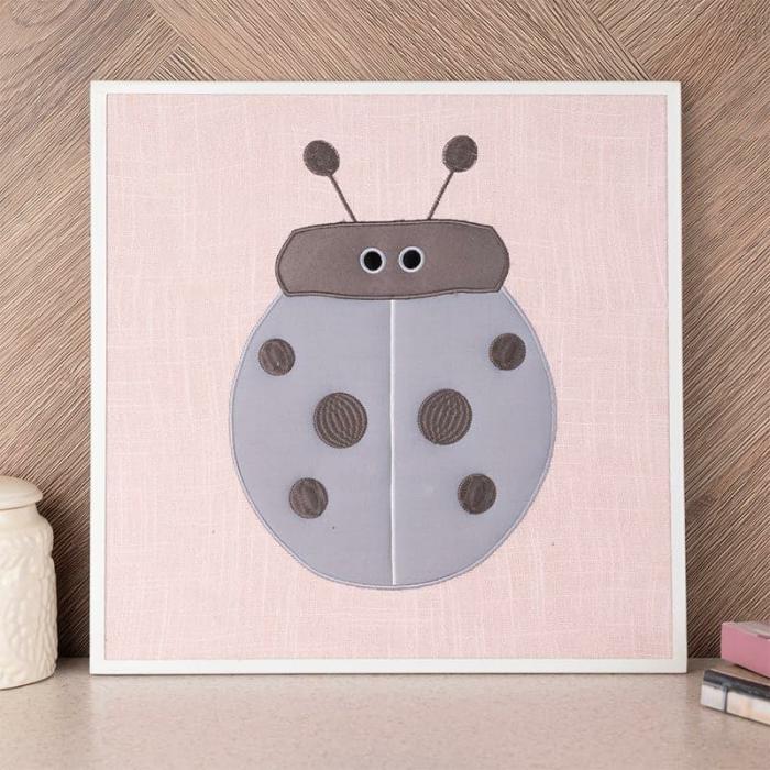 Ladybird Wall Accent  |   Wall Accents Wall Accents Pink, Grey