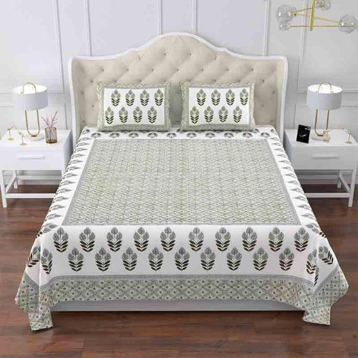 Leaf Lattice Bedsheet  |   Floral Bedsheets Bedsheets Floral Bedsheets