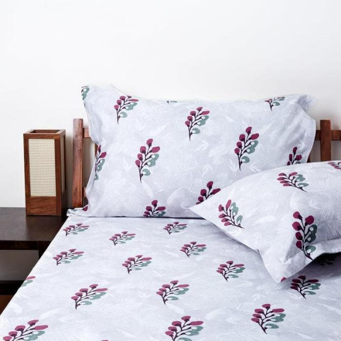 Leafy Affair Bedsheet  |   Floral Bedsheets Bedsheets Floral Bedsheets