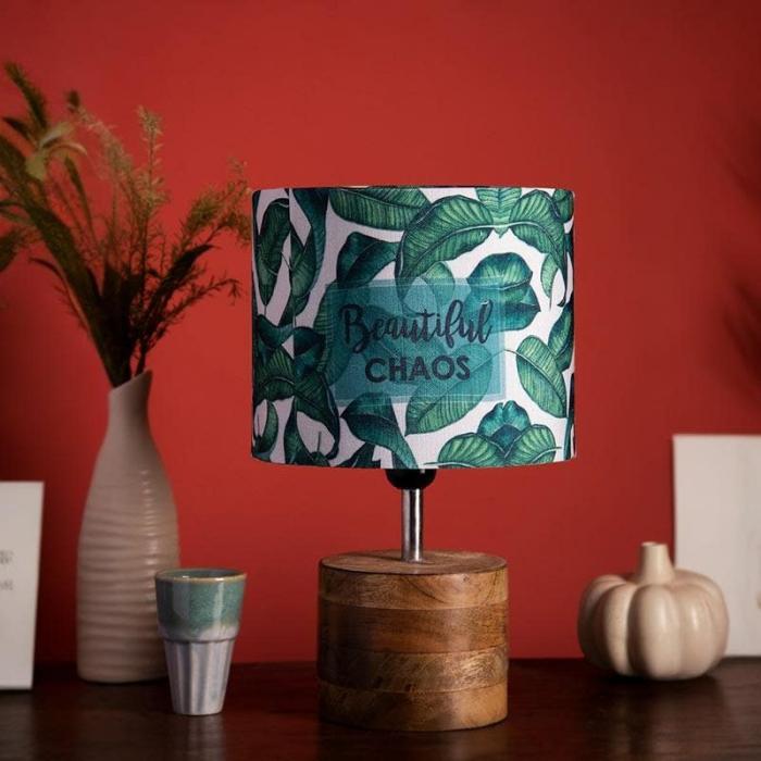 Leafy Chaos Log Stand Table Lamp  |   Table Lamps Lamps & Lighting Green, White