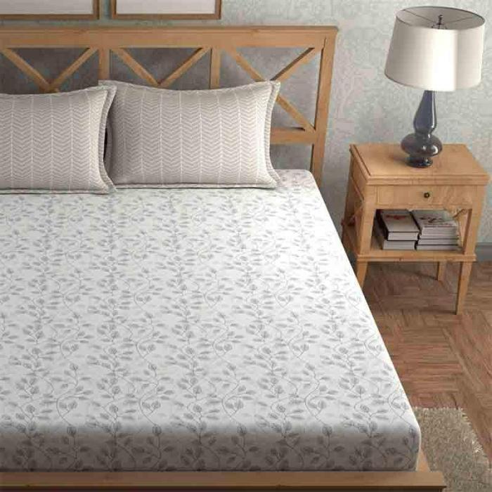 Leafy Lace Bedsheet  |   Floral Bedsheets Bedsheets Floral Bedsheets