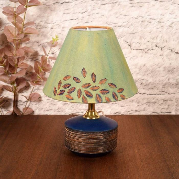 Leaves In Wind Wooden Table Lamp  |   Table Lamps Lamps & Lighting Green, Brown